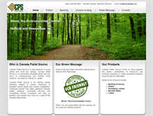 Tablet Screenshot of canadapallet.com